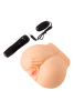 Вибромастурбатор TOYFA Juicy Pussy реалистичный (вагина и анус), Телесный, 14,5Х17,0 см