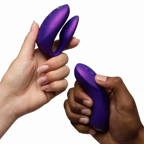 Вибратор для пар We-Vibe Chorus Pro фиолетовый, силикон,4,1