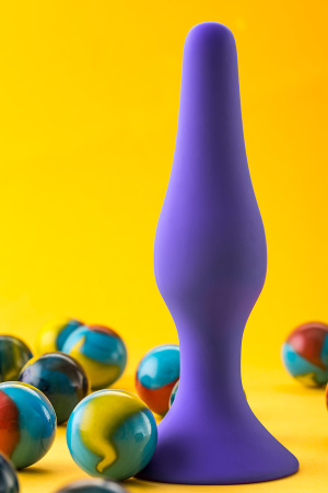 Втулка анальная TOYFA A-Toys, силикон, фиолетовая, 12,5 см