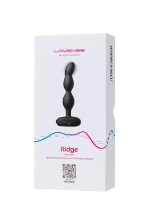 Анальный стимулятор Lovense Ridge,силикон,черный,17,2 см
